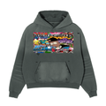 Frayed Sunfade Boxy Fleece Hoodie