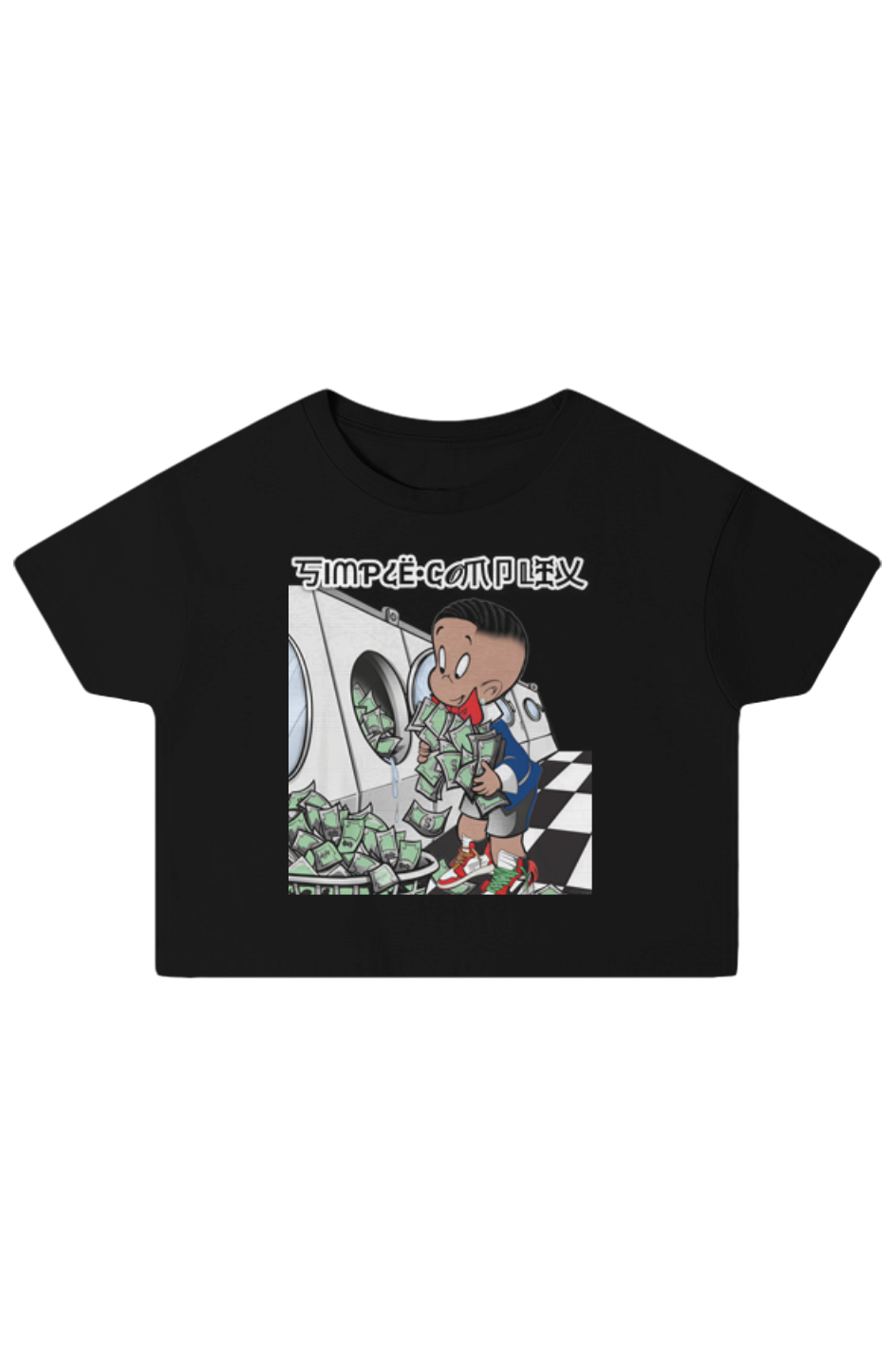 Richie Rich Womens Black Crop Top