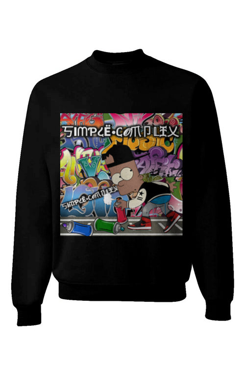 Black Bart Simpson Graffiti Crewneck Sweatshirt