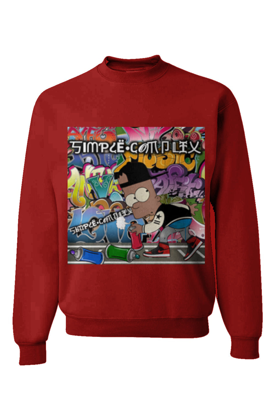Black Bart Simpson Graffiti Crewneck Sweatshirt