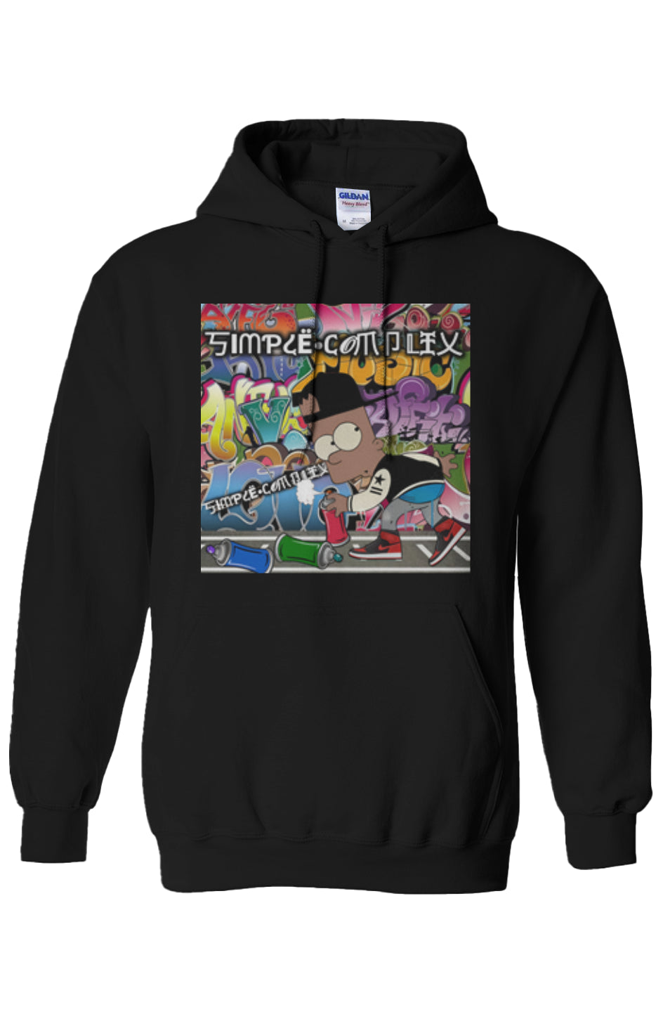 Black Bart Simpson Graffiti Hoodie