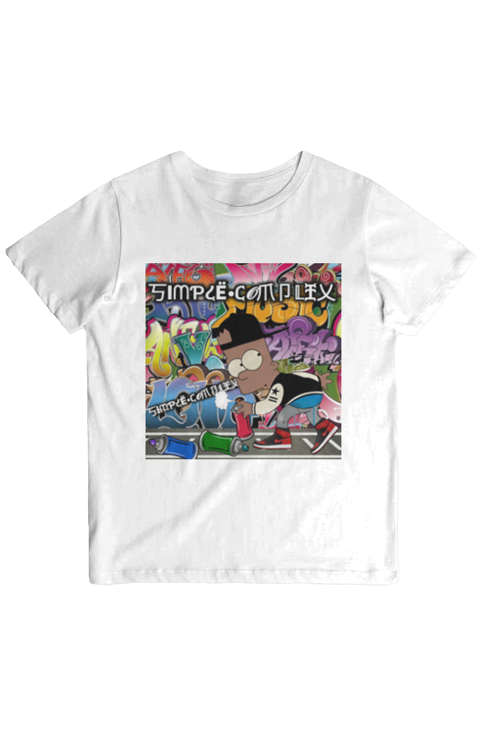 Black Bart Simpson Graffiti Womens Classic Tee