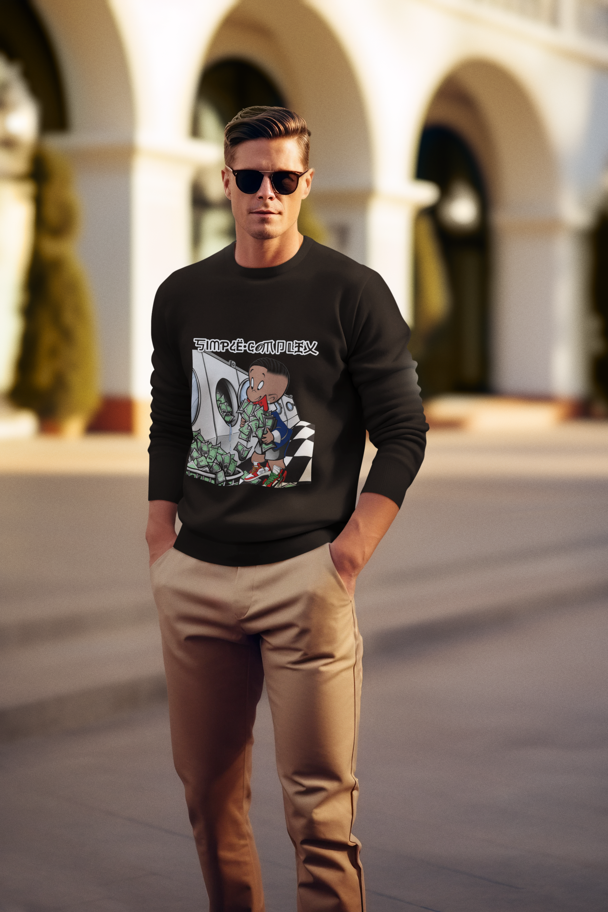 Richie Rich Mens Crewneck Sweatshirt