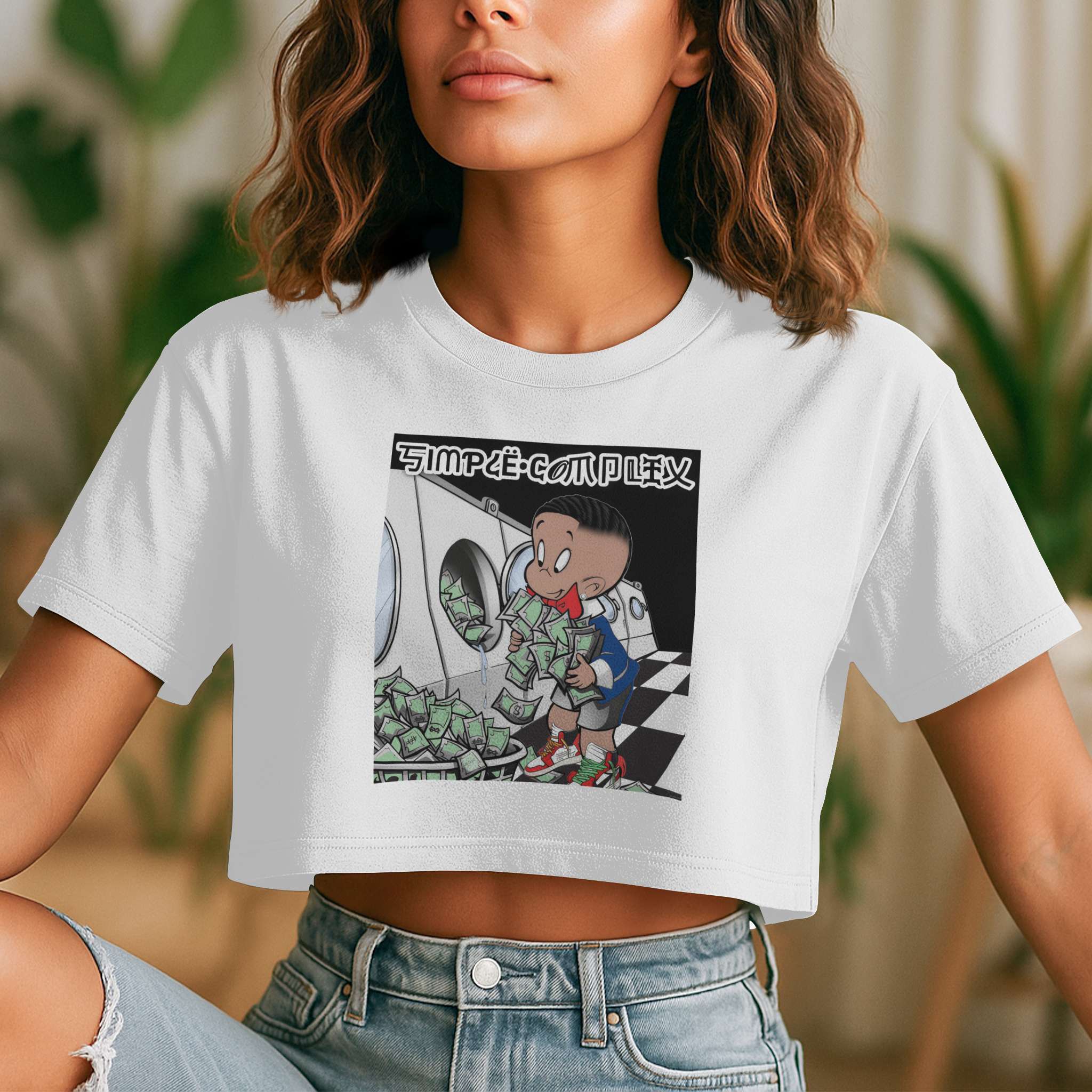 Richie Rich Womens Black Crop Top