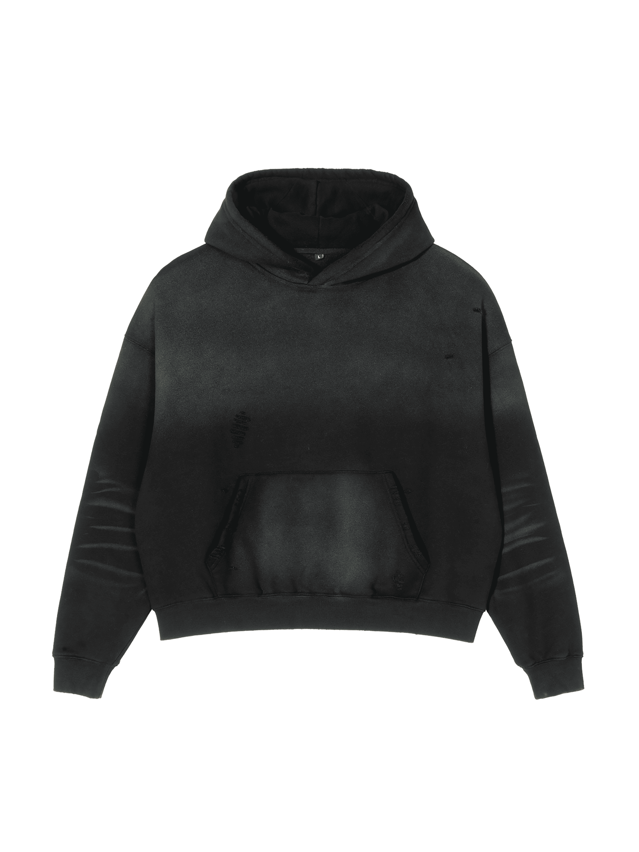 Frayed Sunfade Boxy Fleece Hoodie
